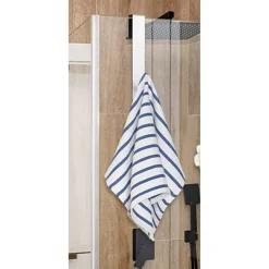 GANCIO PER PORTA BOX DOCCIA APPENDI ASCIUGAMANO ACCAPPATOIO BAGNO 4 X 18CM 87765
