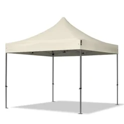GAZEBO PIEGHEVOLE GIARDINO 3X3X3MT TENDA TELO BEIGE PADIGLIONE MERCATI SAGRE 222713