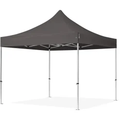 GAZEBO PIEGHEVOLE GIARDINO 3X3X3MT TENDA TELO GRIGIO PADIGLIONE MERCATI SAGRE 222714