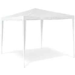 GAZEBO 3X3MT TENDA ESTERNI ARREDO GIARDINO TETTO ANTIPIOGGIA IDROREPELLENTE BIANCO