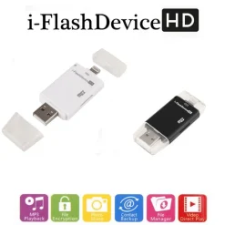 32GB I-FLASH HD USB SMARTPHONE LETTORE SCHEDA MICROSD TF PER CELLULARI E PC