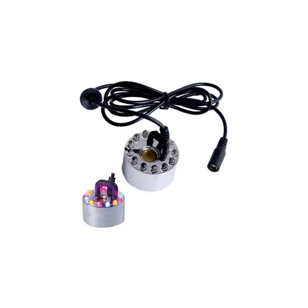 GENERATORE NEBBIA MM-32 LAMPADA A LED MULTICOLOR PER ACQUARIO RGB 12 LED