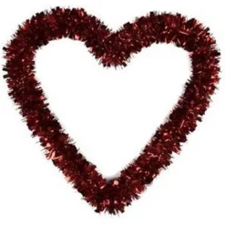 GHIRLANDA A FORMA DI CUORE ROSSO DECORAZIONE SAN VALENTINO MATRIMONI ANNIVERSARI