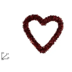 GHIRLANDA A FORMA DI CUORE ROSSO DECORAZIONE SAN VALENTINO MATRIMONI ANNIVERSARI