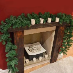 GHIRLANDA NATALIZIA ALBERO DI NATALE ADDOBBI DECORAZIONI NATALIZIE 200CM