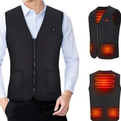 GILET GIUBOTTO RISCALDANTE USB RISCALDATO GIACCA TERMICA UNISEX RISCALDAMENTO