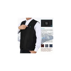GILET GIUBOTTO RISCALDANTE USB RISCALDATO GIACCA TERMICA UNISEX RISCALDAMENTO