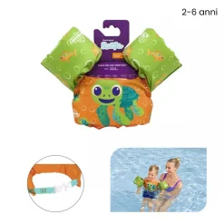 GILET SALVAGENTE PER BAMBINI TARTARUGA MARINA GIUBBOTTO GALLEGGIANTE CON BRACCIOLI 90145