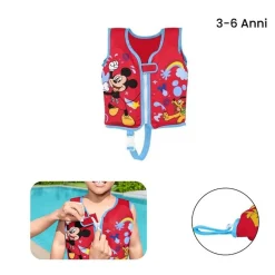 GILET SALVAGENTE TRAINER MICKEY CON CUSCINETTI IN SCHIUMA BAMBINI 3-6 ANNI 9101H