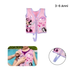 GILET SALVAGENTE TRAINER MINNIE CON CUSCINETTI IN SCHIUMA BAMBINE 3-6 ANNI 9101G