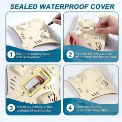 GIOCATTOLO DEVILFISH TELECOMANDATO SQUALO 2.4G RC SUBACQUEO PISCINA BAMBINI ESTATE