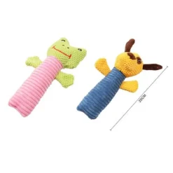 GIOCATTOLO PER CANI FORMA ANIMALE PELUCHE CIGOLANTE MORSO MASTICARE 20 CM 53771