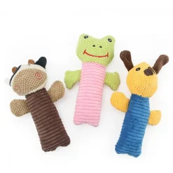 GIOCATTOLO PER CANI FORMA ANIMALE PELUCHE CIGOLANTE MORSO MASTICARE 20 CM 53771