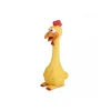 GIOCATTOLO POLLO GOMMA SUONO STRIDULO TOY SQUEAKY RESISTENTE MASTICARE CANI