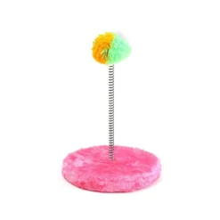 GIOCO CON PUPAZZO TOPO PALESTRA PER GATTO GATTI UNGHIE TIRAGRAFFI BASE CON MOLLE