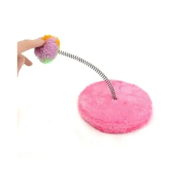 GIOCO CON PUPAZZO TOPO PALESTRA PER GATTO GATTI UNGHIE TIRAGRAFFI BASE CON MOLLE