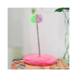 GIOCO CON PUPAZZO TOPO PALESTRA PER GATTO GATTI UNGHIE TIRAGRAFFI BASE CON MOLLE