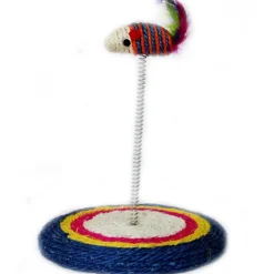 GIOCO CON PUPAZZO TOPOLINO PALESTRA PER GATTO UNGHIE TIRAGRAFFI BASE MOLLA