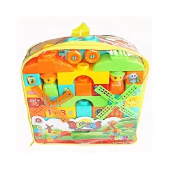 GIOCO COSTRUZIONI BLOCKS PARADISE GIOCATTOLO PER BAMBINI MATTONCINI COLORATI