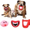 GIOCO DA MORDERE PER CANI SMILE CON SUONO IN GOMMA NATURALE DENTIERA PER CANI