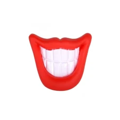 GIOCO DA MORDERE PER CANI SMILE CON SUONO IN GOMMA NATURALE DENTIERA PER CANI