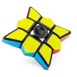 GIOCO GIOCATTOLO CUBO DI RUBIK RUOTANTE FIDGET FINGER SPINNER RUOTA A 360° 3+