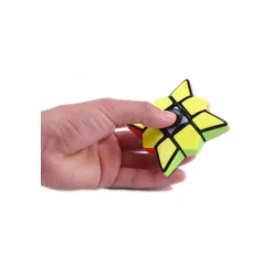 GIOCO GIOCATTOLO CUBO DI RUBIK RUOTANTE FIDGET FINGER SPINNER RUOTA A 360° 3+