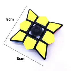GIOCO GIOCATTOLO CUBO DI RUBIK RUOTANTE FIDGET FINGER SPINNER RUOTA A 360° 3+