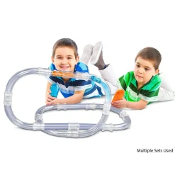 GIOCO GIOCATTOLO ZOOM TUBE RACING TUBO MAGICO PER MACCHININE CON EFFETTO LUCI