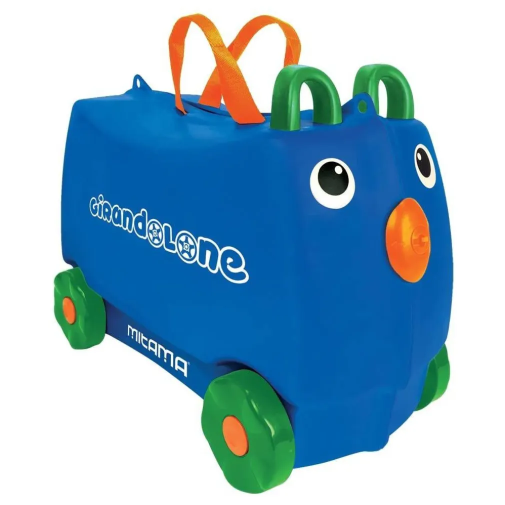 GIOCO GIRANDOLONE VALIGIA CON PENNARELLI STICKERS GIOCO MEMO CARTE MITAMA BLU