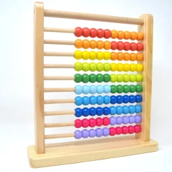 GIOCO PALLOTTOLIERE ABACO CLASSICO CON TELAIO LEGNO 10 RIGHE PALLINE PER BAMBINI