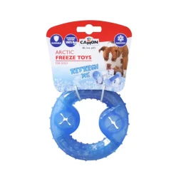 GIOCO PER CANI GIOCATTOLO PER CANE A FORMA DI ANELLO FREEZERINO RINFRESCANTE