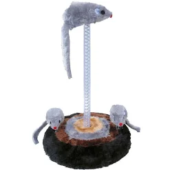 GIOCO PER GATTO CON 3 TOPI 15 X 26 CM PLAY SET GATTI GIOCHI PASSATEMPO ANIMALI