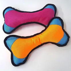 GIOCO RESISTENZA OSSO DA MASTICARE 14X28CM IN TESSUTO ADDESTRAMENTO CANE INTERATTIVI