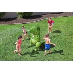GIOCO SPRUZZA ACQUA A FORMA DI DINOSAURO 9X75X122CM BAMBINI 3 ANNI GIARDINO 52294