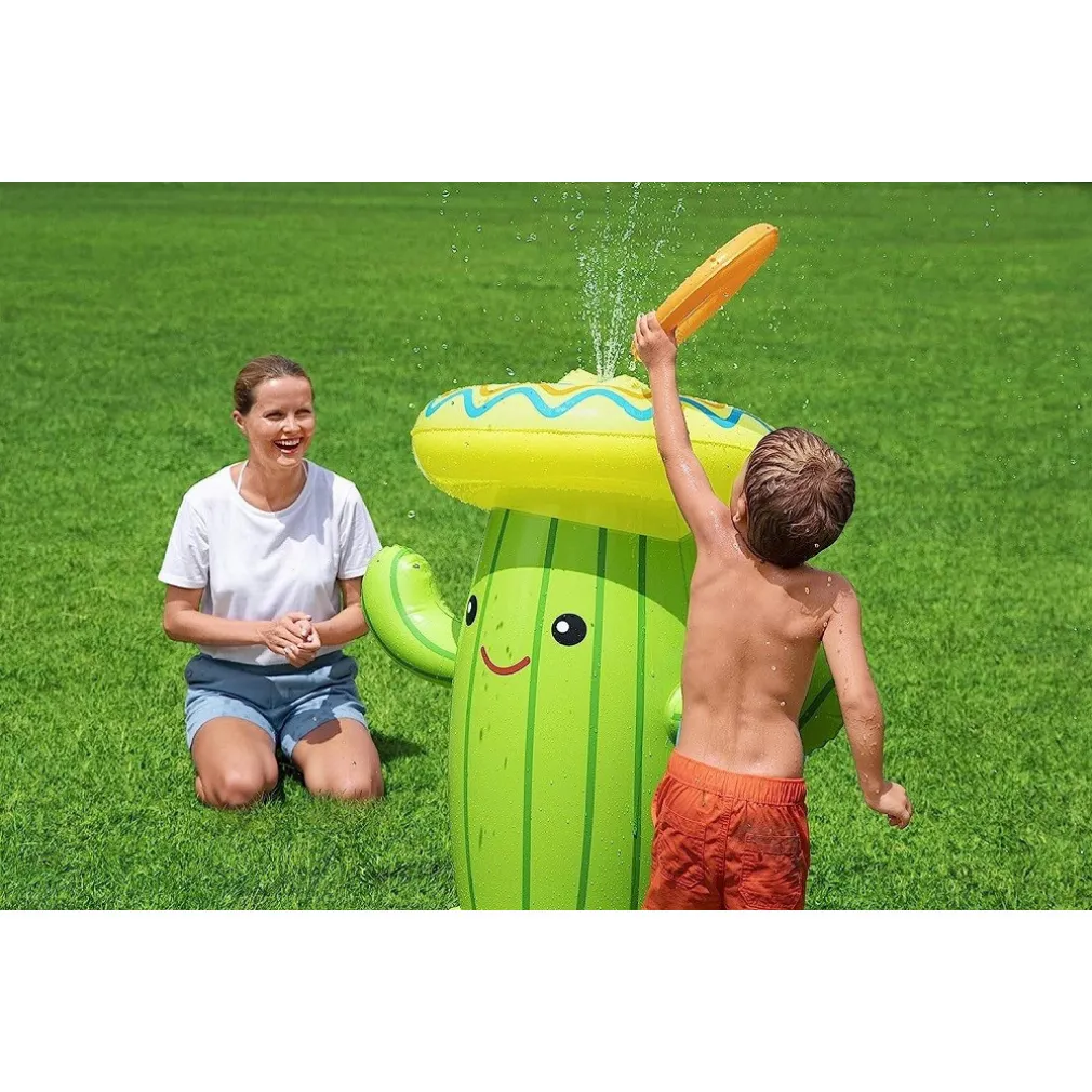 GIOCO SPRUZZA ACQUA A FORMA DI CACTUS PER BAMBINI 2 ANNI+ 105X60 CM ESTATE 52381