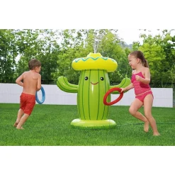 GIOCO SPRUZZA ACQUA A FORMA DI CACTUS PER BAMBINI 2 ANNI+ 105X60 CM ESTATE 52381