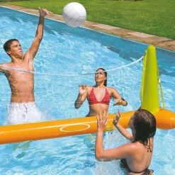 GIOCO VOLLEYBALL PALLAVOLO RETE GONFIABILE E PALLONE DA PISCINA 239 X 64 X 91 CM