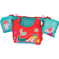GIUBBETTO SALVAGENTE NUOTO SIRENETTA ARIEL GILET CON BRACCIOLI BAMBINI 3-6 ANNI ‎9101I
