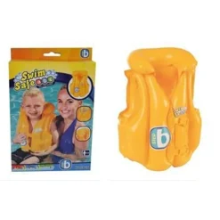 GIUBBOTTO DA NUOTO GONFIABILE PER BAMBINI PICCOLI GALLEGGIAMENTO 51X46CM GIALLO 019948