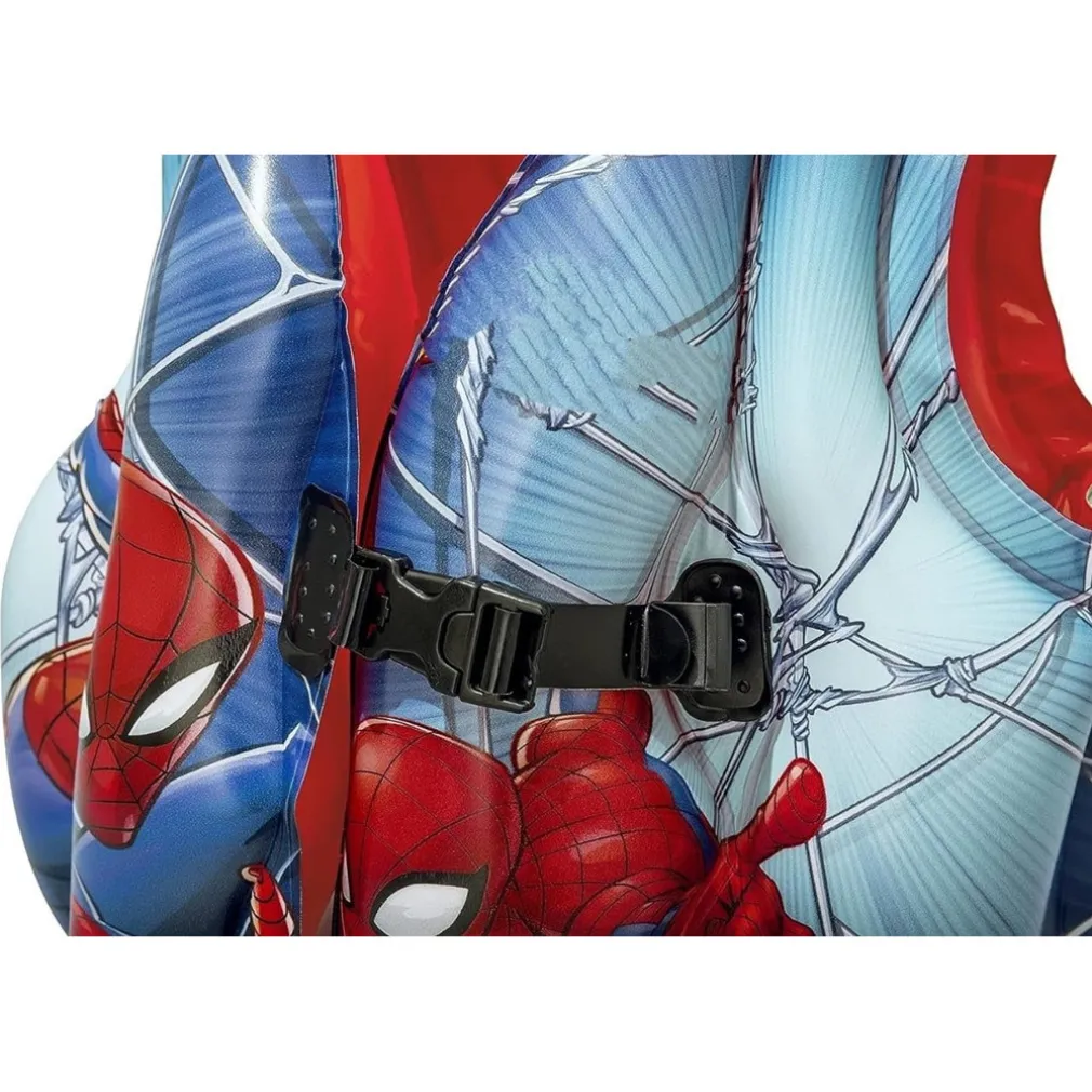 GIUBBOTTO DI SALVATAGGIO GONFIABILE A 3 CAMERE PER BAMBINI SPIDERMAN ROSSO 019963