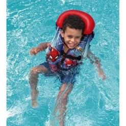 GIUBBOTTO DI SALVATAGGIO GONFIABILE A 3 CAMERE PER BAMBINI SPIDERMAN ROSSO 019963