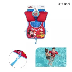 GIUBBOTTO GIUBBETTO SALVAGENTE GILET NUOTO SWIM PAL MICKEY PER BAMBINI 3-6 ANNI 9101C