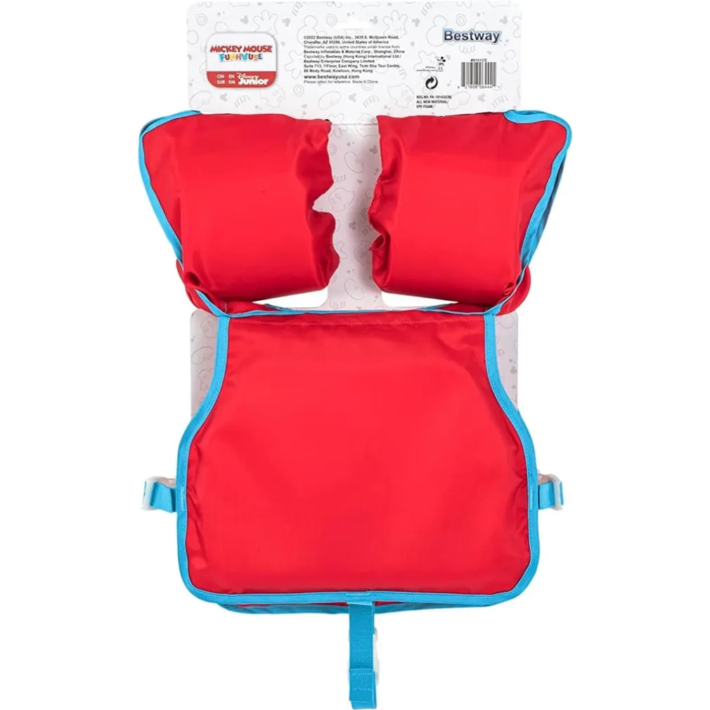 GIUBBOTTO GIUBBETTO SALVAGENTE GILET NUOTO SWIM PAL MICKEY PER BAMBINI 3-6 ANNI 9101C