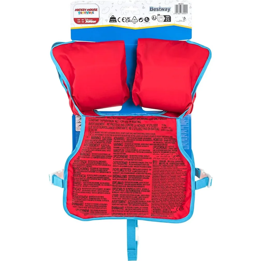 GIUBBOTTO GIUBBETTO SALVAGENTE GILET NUOTO SWIM PAL MICKEY PER BAMBINI 3-6 ANNI 9101C