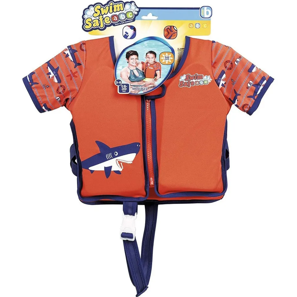 GIUBBOTTO SALVAGENTE GIUBBETTO SWIM SAFE GILET GONFIABILE BAMBINI MANICHE 32147