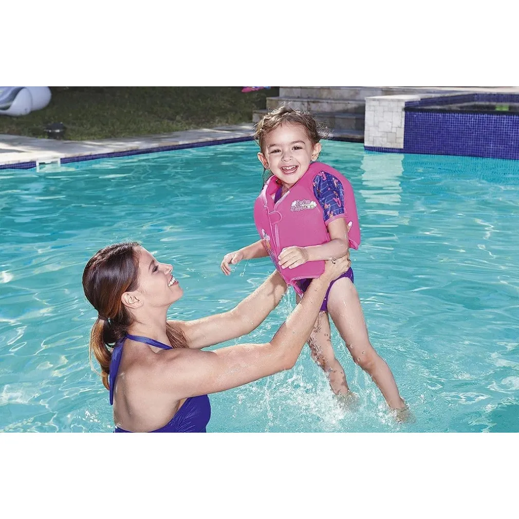 GIUBBOTTO SALVAGENTE GIUBBETTO SWIM SAFE GILET GONFIABILE BAMBINI MANICHE 32147