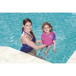 GIUBBOTTO SALVAGENTE GIUBBETTO SWIM SAFE GILET GONFIABILE BAMBINI MANICHE 32147