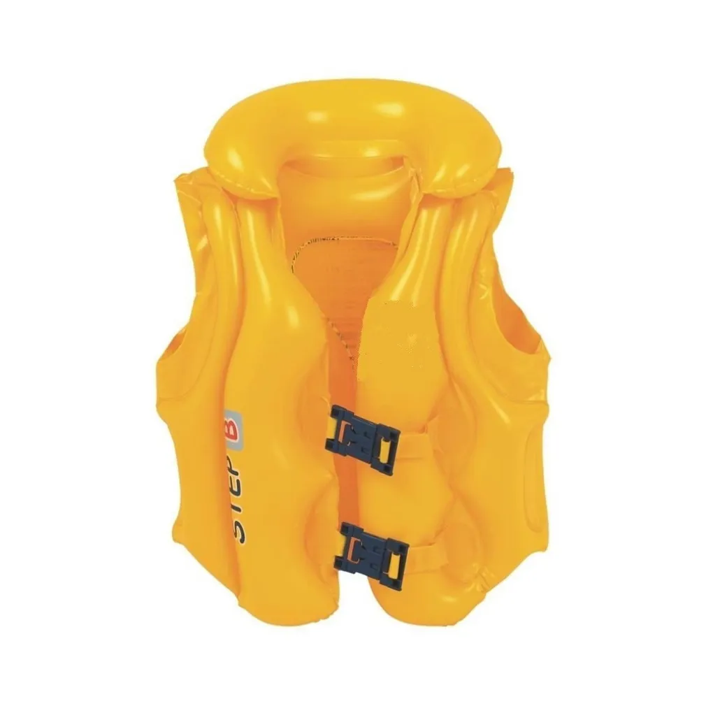 GIUBOTTO GONFIABILE GIUBBINO SALVAGENTE PER BAMBINI SWIM KIDS GIALLO
