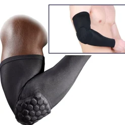 GOMITIERA FASCIA PER GOMITO MANICOTTO COMPRESSIONE CON PROTEZIONE HEX XL NERO